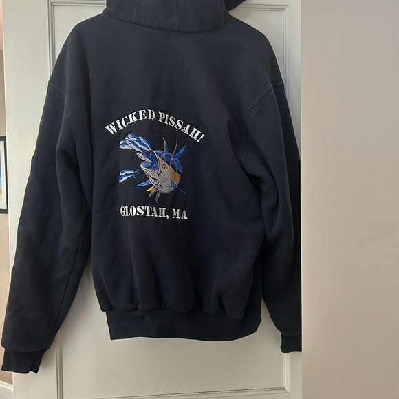 WICKED TUNA Wicked Pissah Embroidered Hoodie Jacket - Picture 4 of 4